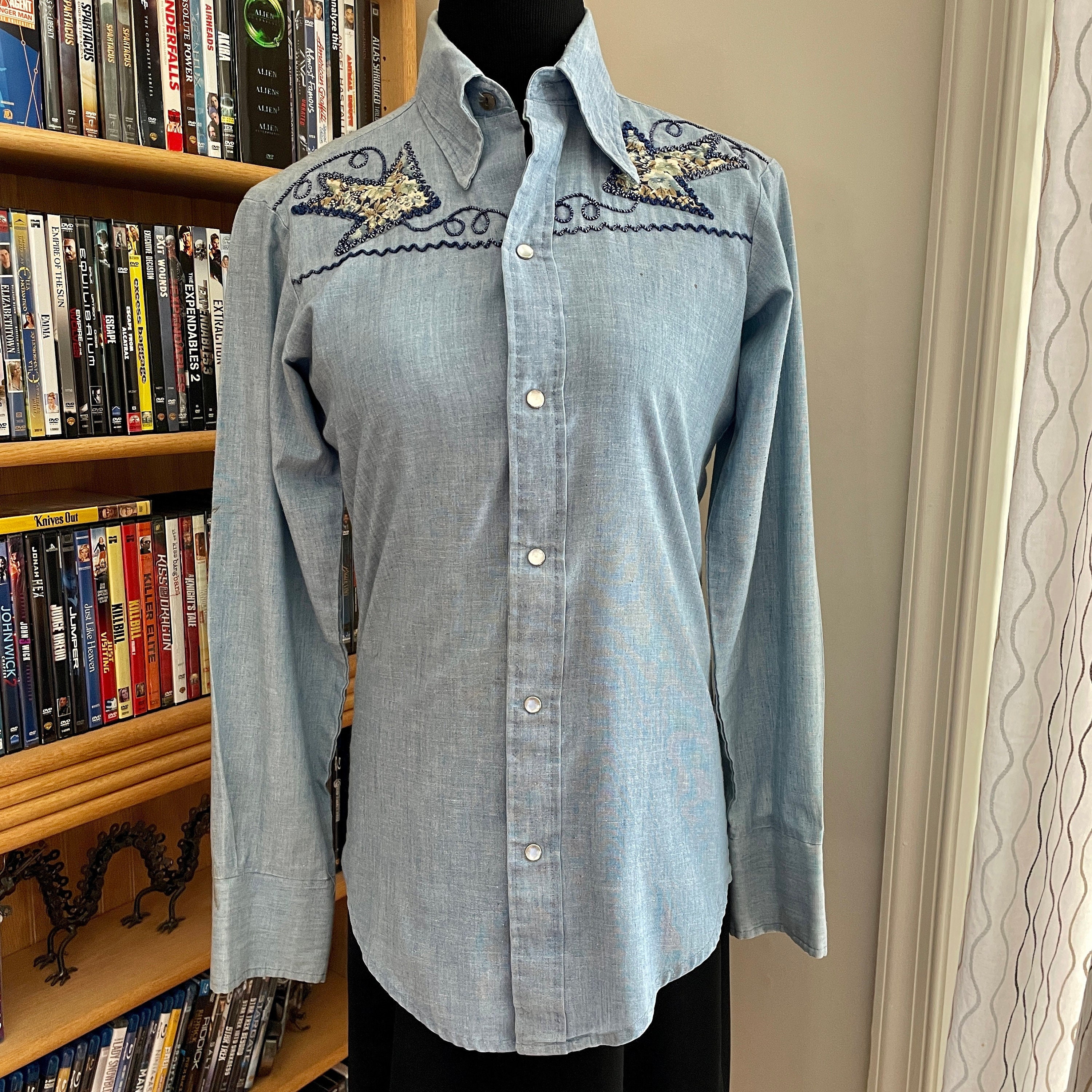 Vintage Sears Western Wear Shirt Small 