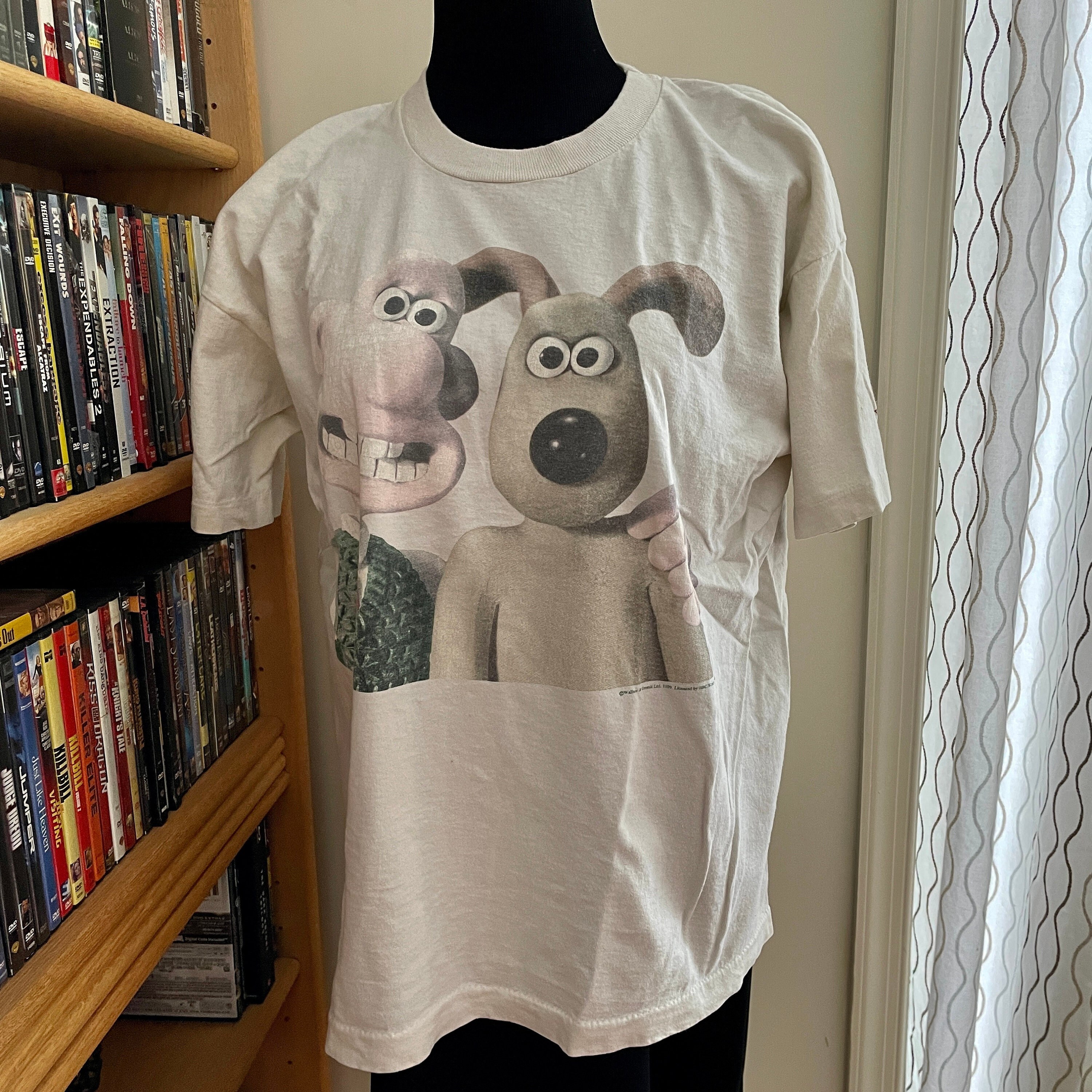 Vintage XL Wallace & Gromit T Shirt Promotional Movie Shirt