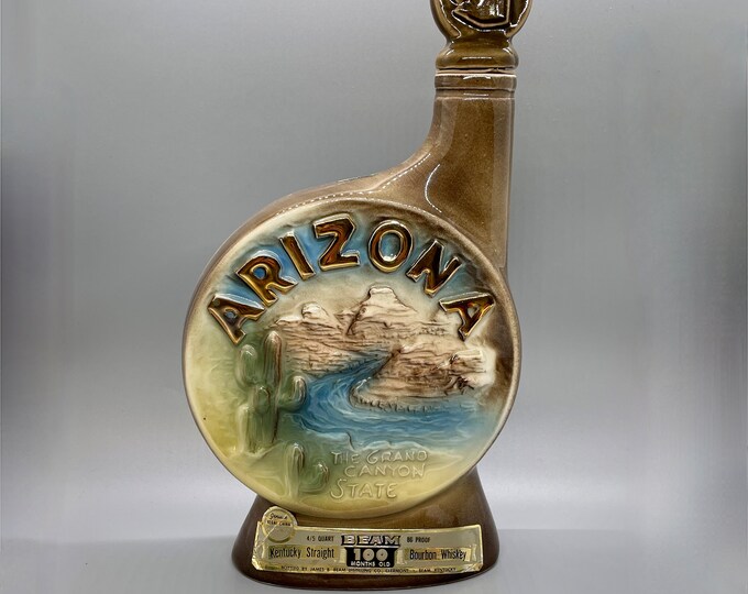 1968 Jim Beam Arizona Decanter, Regal China Liquor Bottle Etsy
