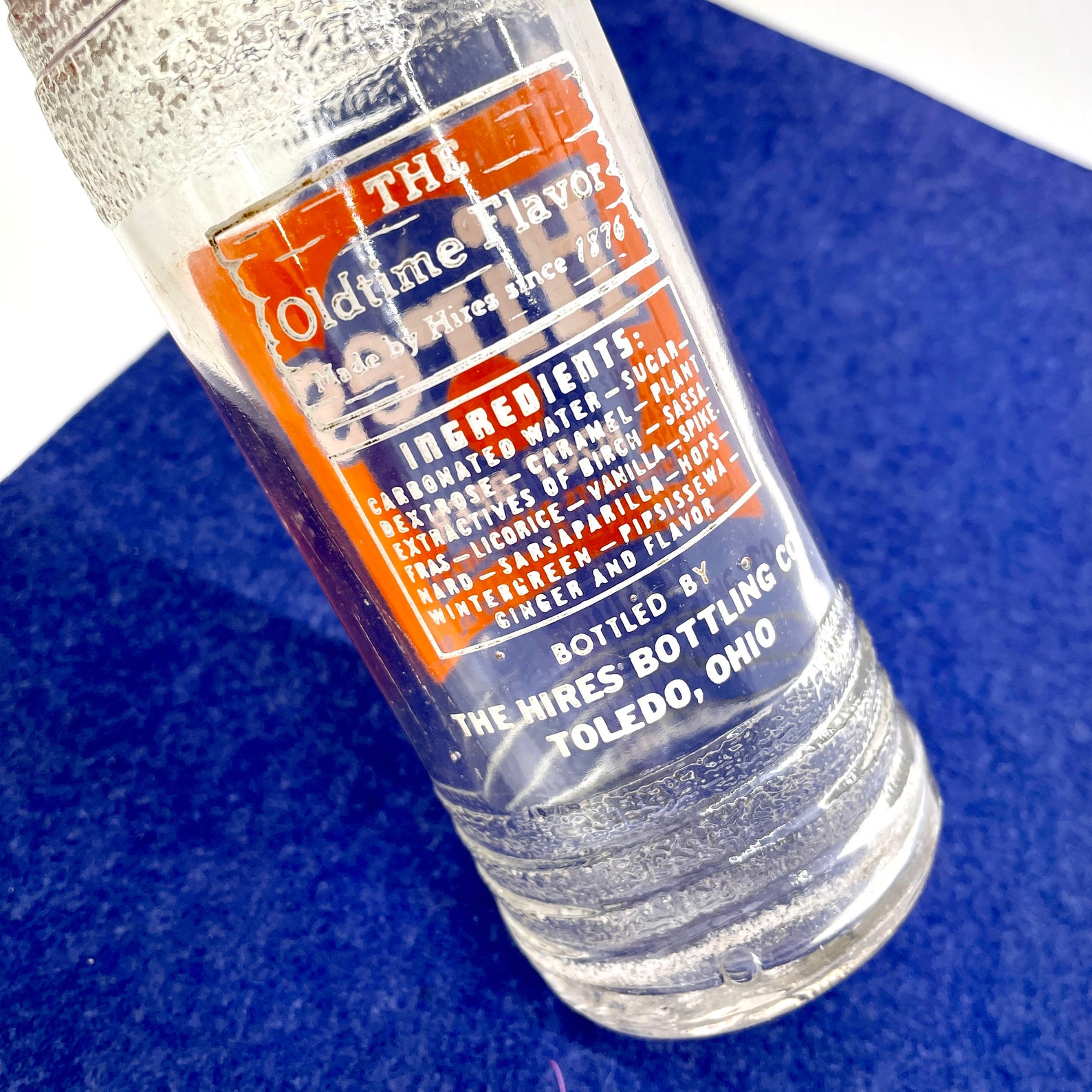 Vintage Glass Soda Bottles Painted Label Embossed Labels Hires Etsy