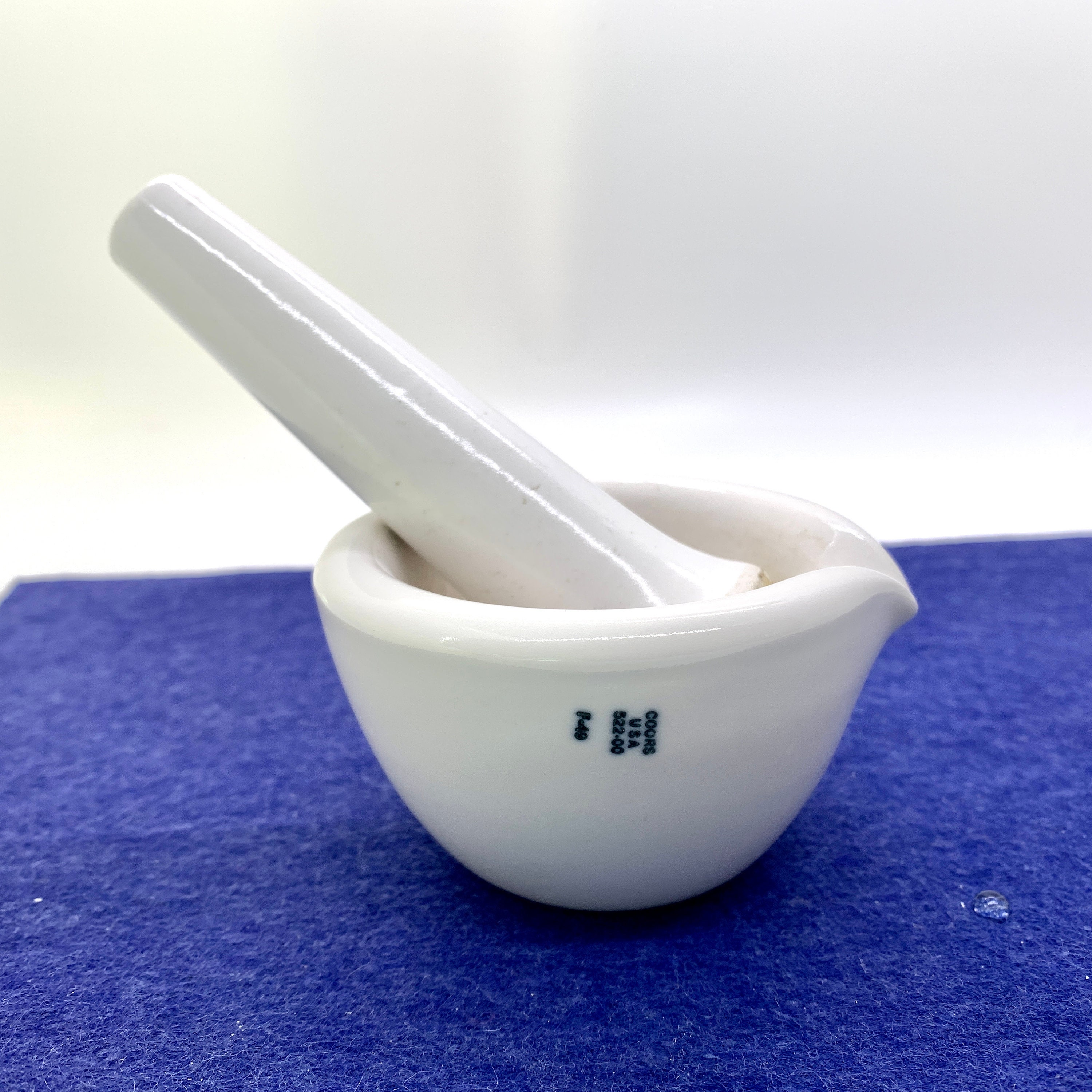 Mortar and Pestle Apothecary Coors Vintage Coors USA Pottery Small Size Morter and Pestle