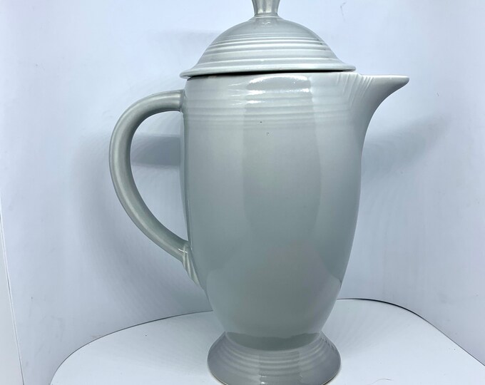 Vintage Gray Fiesta Coffee Pot Light Gray Coffee Service Fiestaware