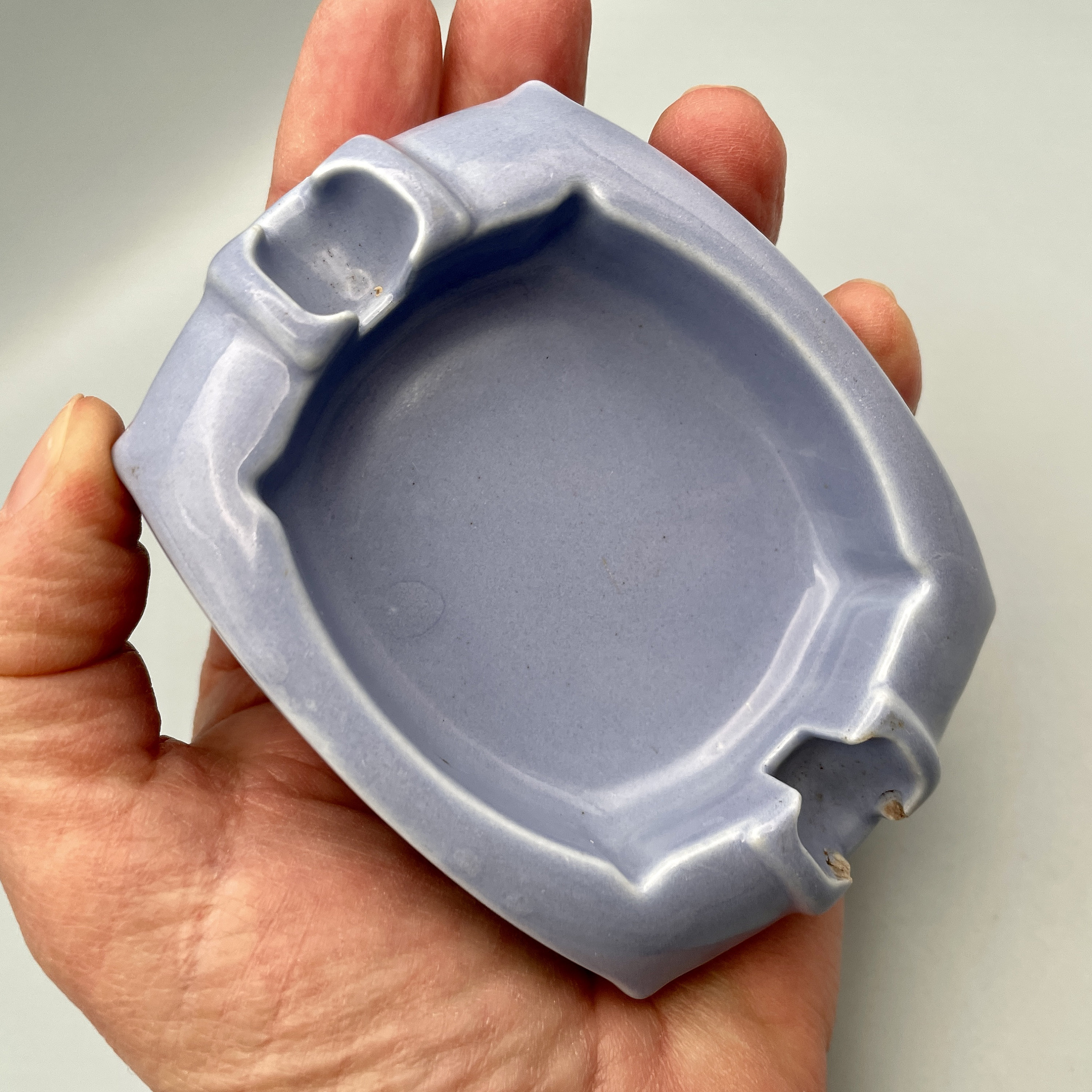 Vintage Blue Ceramic Guardsman Safety Ashtray - Etsy