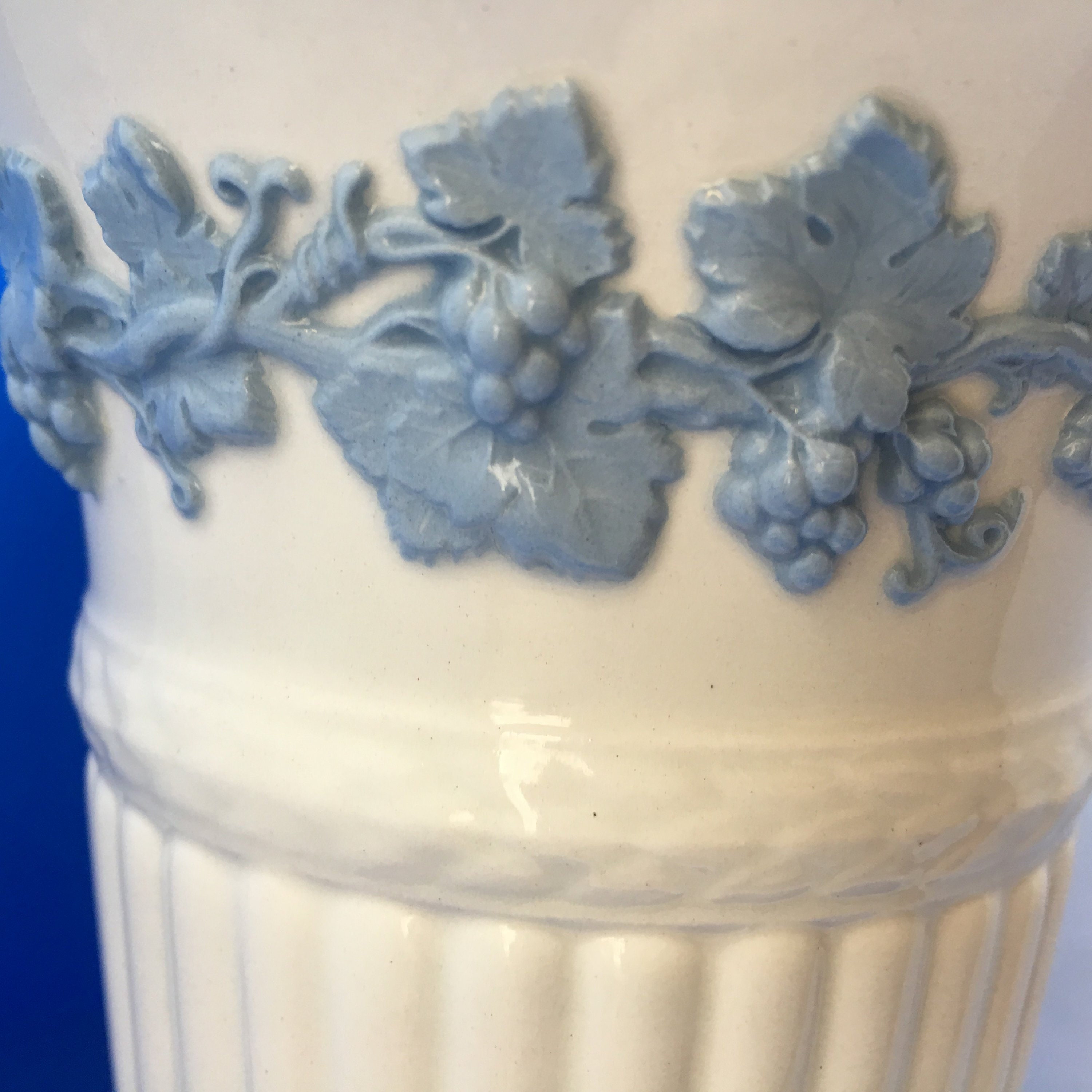 Wedgwood Blue and White Vase Made in England Eturia and Etsy
