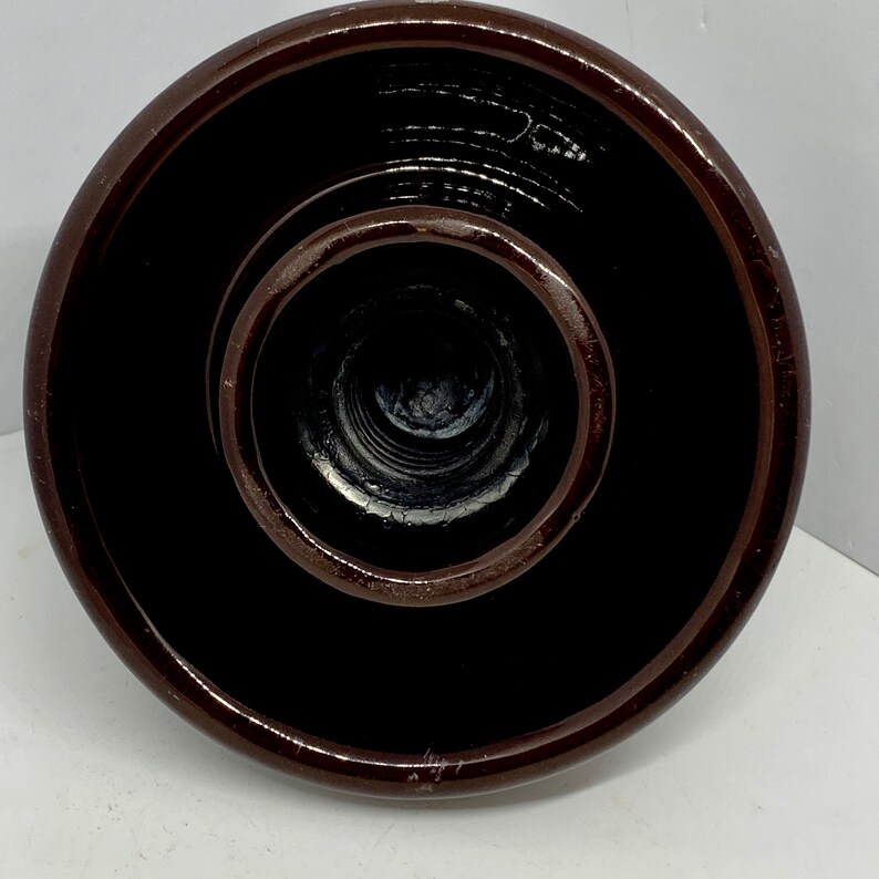 Vintage Brown Pottery Electric Insulator Ceramic Insulator Etsy