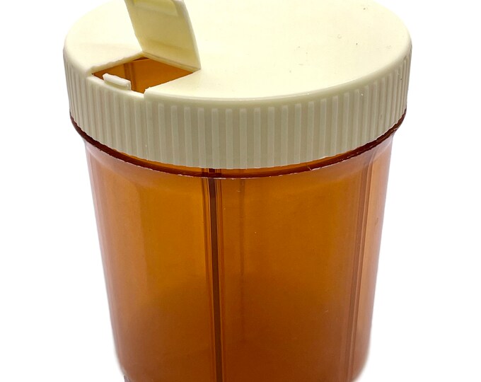 Vintage Compartment Large Pill Box, Six Sections Prescription Bottle