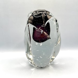 Flower Bud Shaped Blown Glass Bud Vase