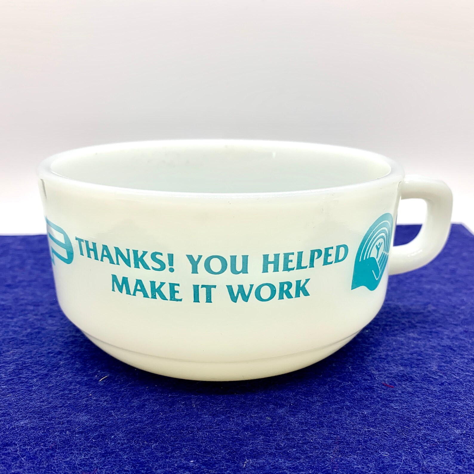 Vintage Fire King Handled Soup Bowl Anchor Hocking Ovenproof Etsy