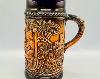Vintage Gerz West Germany Beer Stein .25 Liter Ceramic Mug
