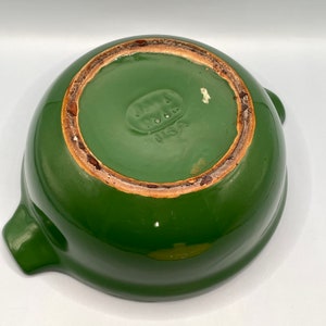 Faitout rond vintage Cameron Clay Royal Cuisine, vert et jaune image 8