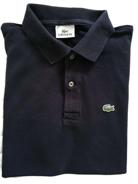 black lacoste polo