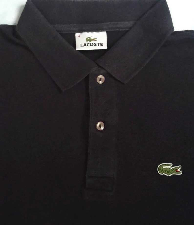Classic Lacoste Black Polo Size 4