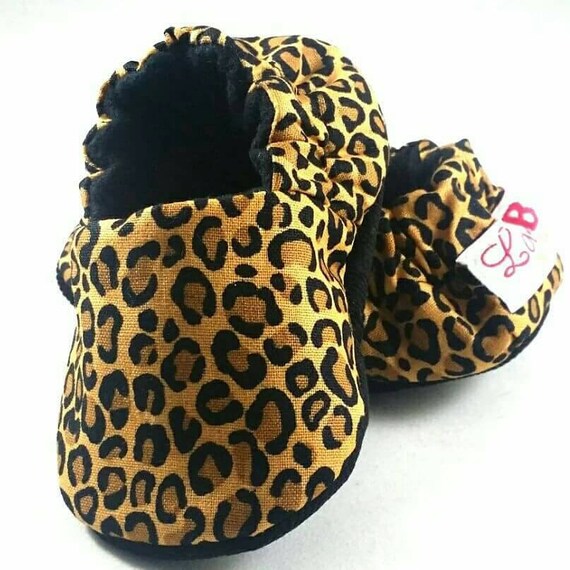 cheetah baby shoes