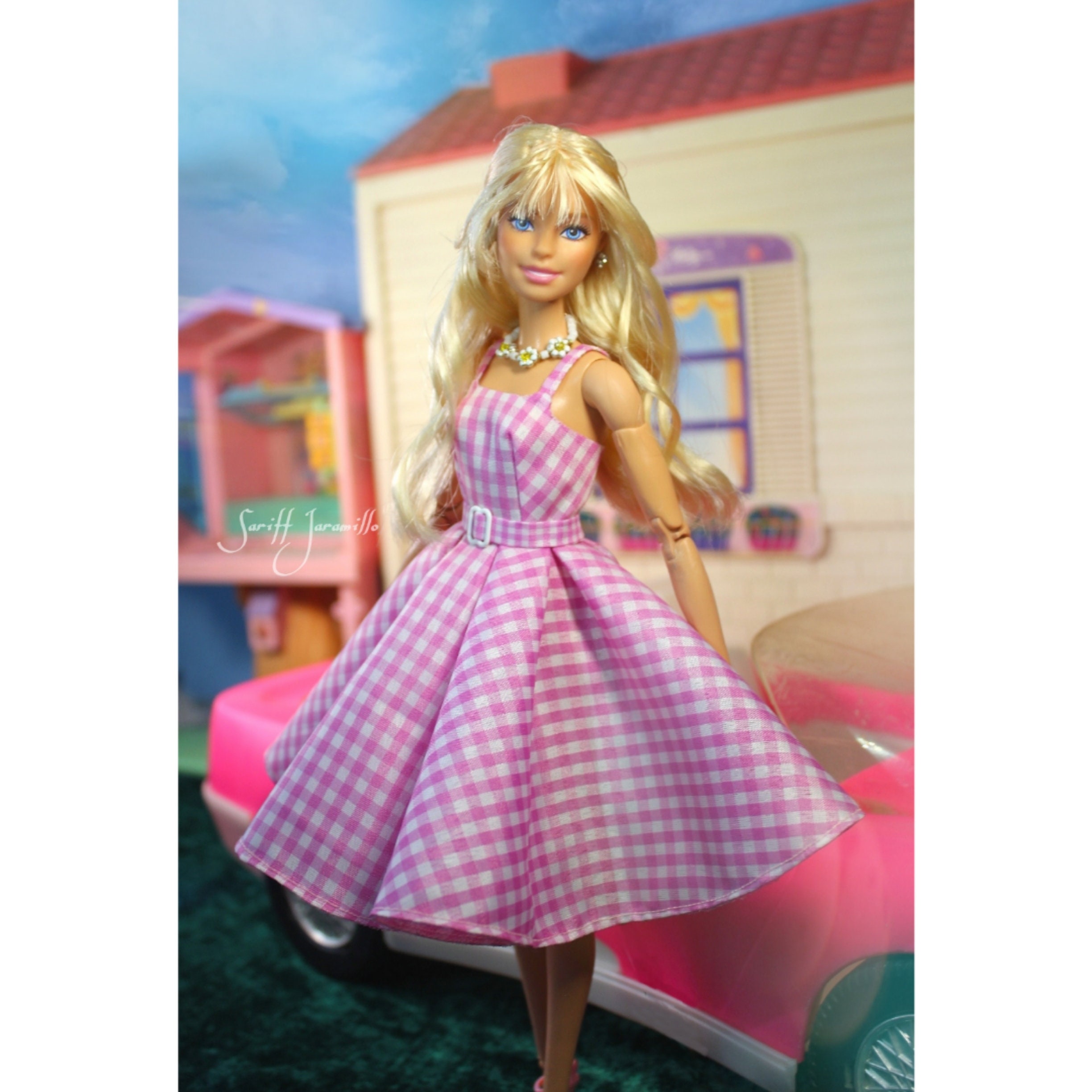 Vestido Inspiração Barbie Rosa