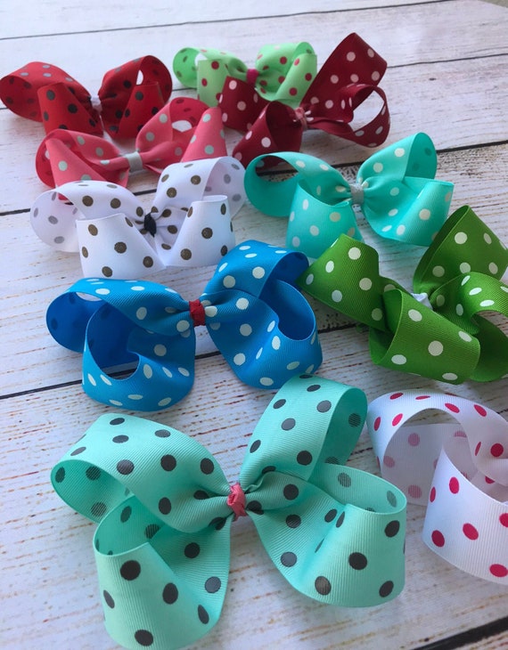 School Party Christmas Dance Girls Bow Cheerleader Hair Accessories Bows