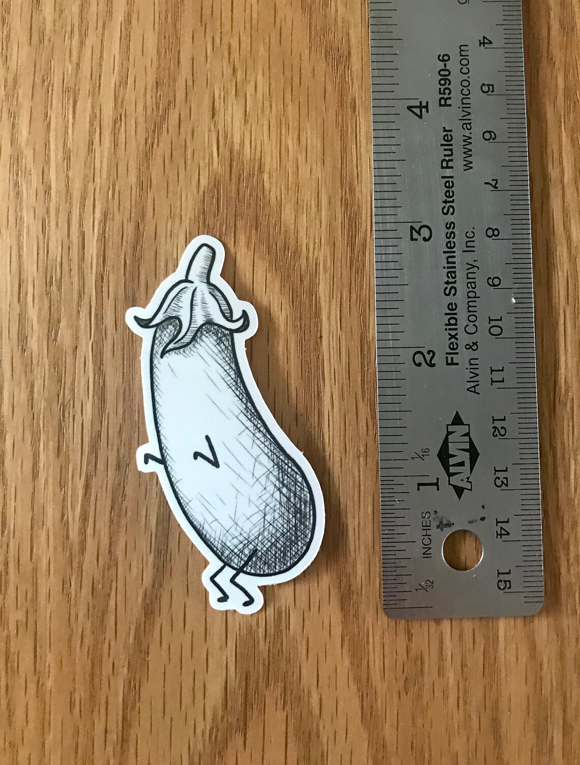 Eggplant Sticker With Personality Etsy