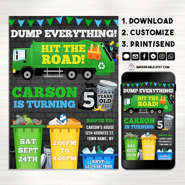 Dump Truck Party - Etsy