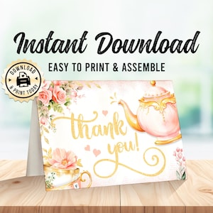 de remerciements pour le thé de Zazzle.be Liste d'envies Vous avez des idées ? Baby shower ou anniversaire carte blanche pliée de cadeau de <br> Profitez-en ! Téléchargement instantané numérique personnalisé imprimable 3,5 x 5