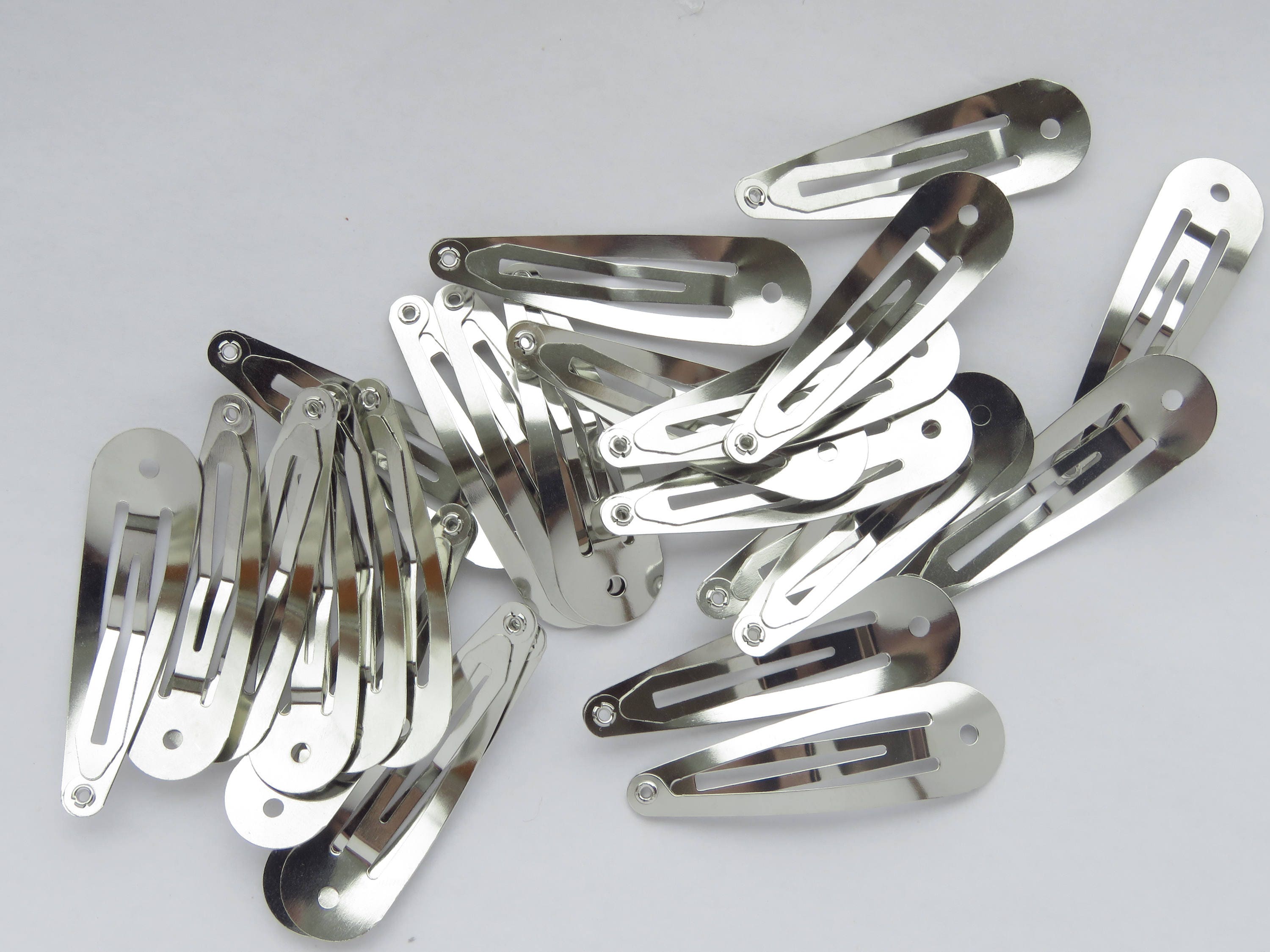 45 SILVER 50mm Snap Clips 2 Inch Snap Clips Bulk Snap Etsy