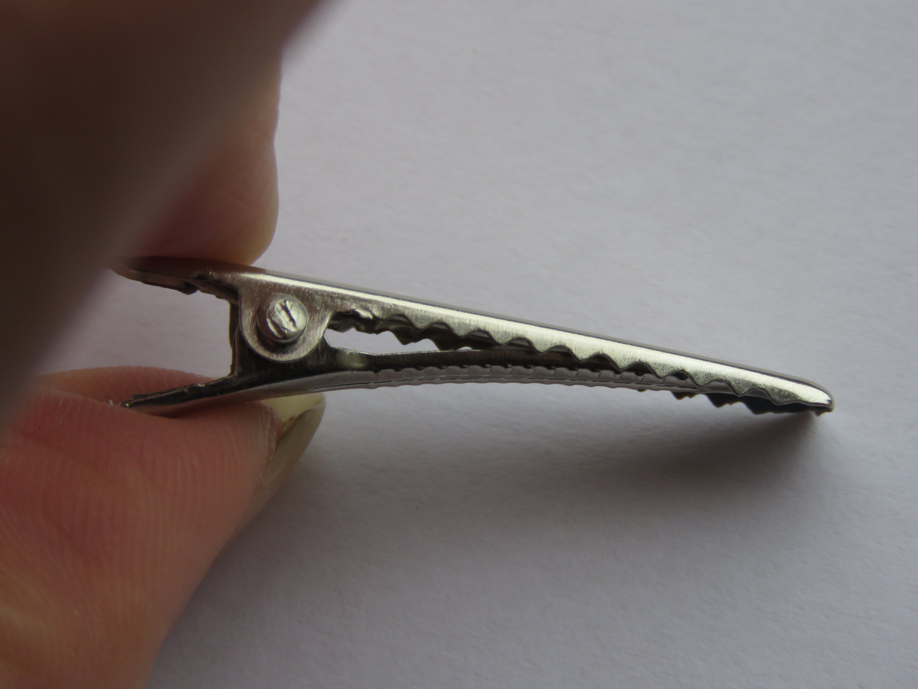 50 silver 34mm alligator clips1.33 inch crocodile clipshair Etsy