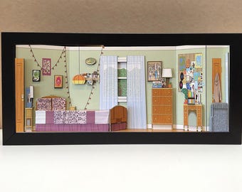 Twilight shadowbox diorama, Bella's room, Twilight Gifts, Twilight Memorabilia, Twilight Unique Wall Art