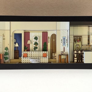 Three's Company apartment - Three's Company TV Show Gifts, Three's Company Memorabilia, Three's Company show gifts, Diorama