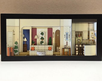 Three&#39;s Company apartment - Three&#39;s Company TV Show Gifts, Three&#39;s Company Memorabilia, Three&#39;s Company show gifts, Diorama