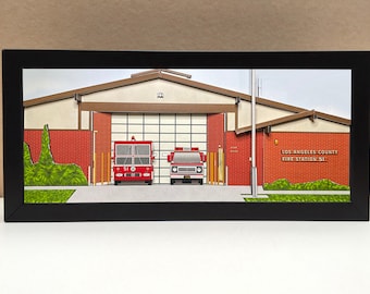 Emergency themed gifts, Emergency TV Show Gifts, Emergency Memorabilia, Emergency show gifts, Diorama, Diorama Art, Unique Wall Art
