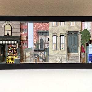 Sesamstraße Klassiker 1970er Jahre Set - Sesamstraße TV-Show Geschenke, Sesamstraße Memorabilie, Sesamstraße Show Geschenke, Diorama, Kunstwerk