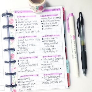 Digital Mini Happy Planner Size Grid Inserts