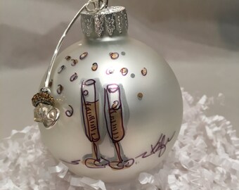 A Champagne Toast - Original Ornament
