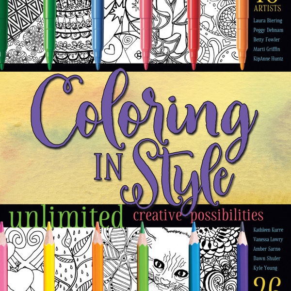 Coloring In Style Artists' Coloring Book