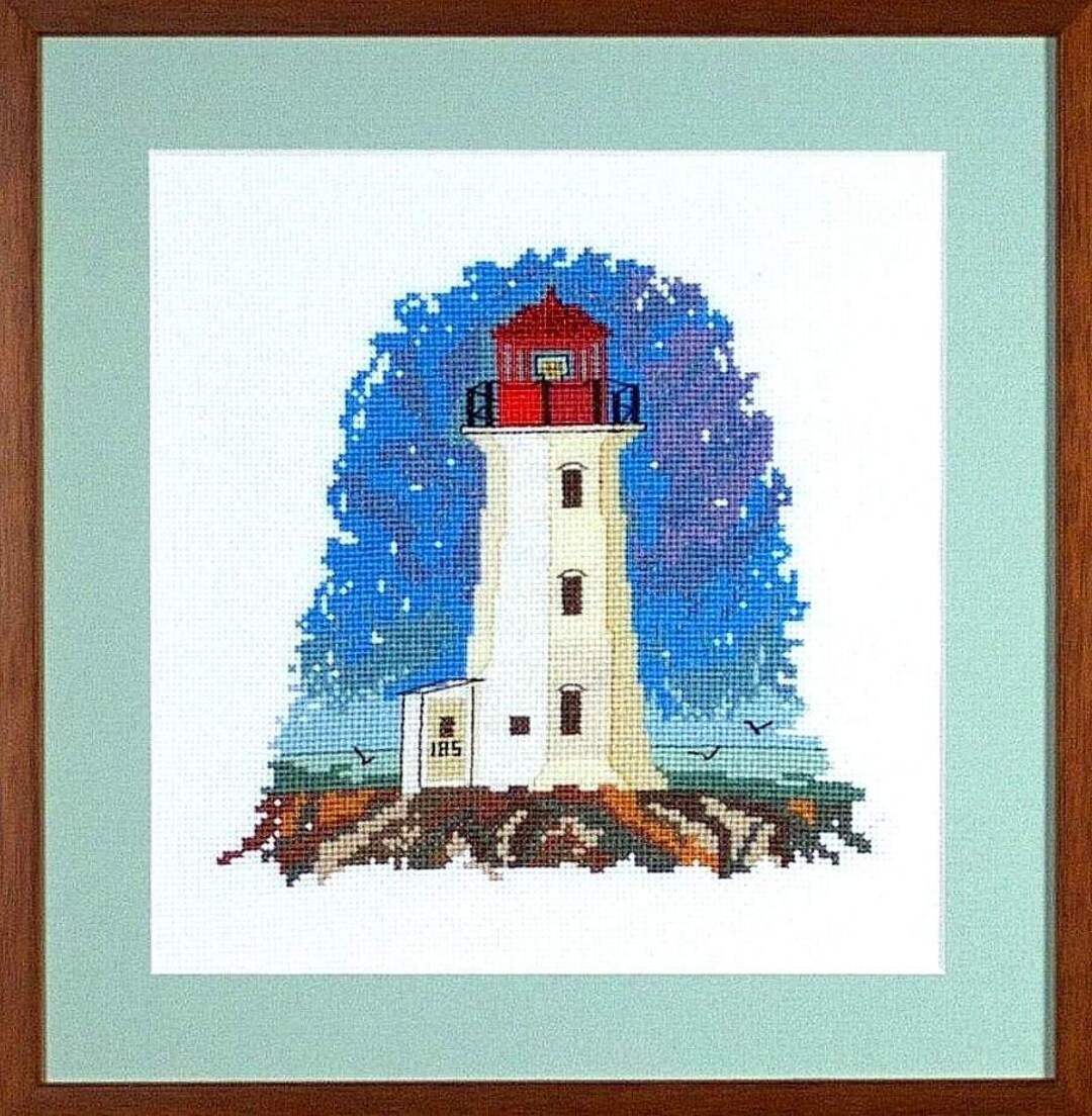 PEGGYS POINT LIGHTHOUSE Nova Scotia Cross Stitch Pattern Etsy