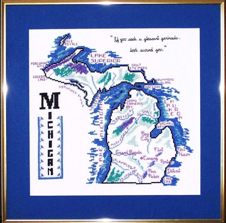 MICHIGAN STATE Cross Stitch Chart Pack Etsy
