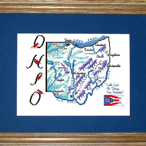 Ohio Cross Stitch Etsy