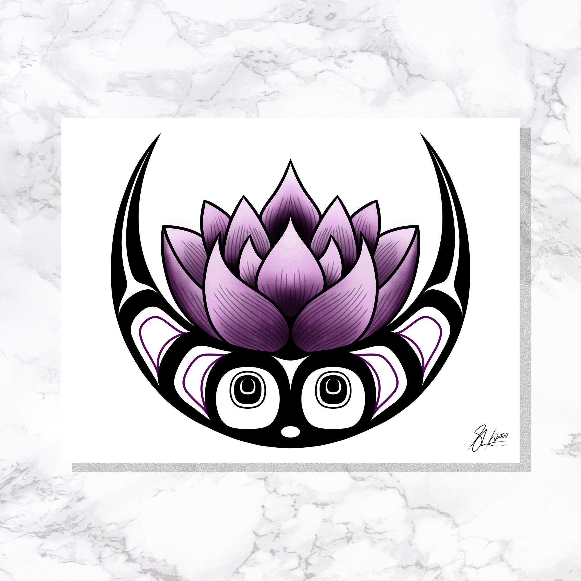 Lotus Moon Fine Art Print Open Edition Northwest Coast Art