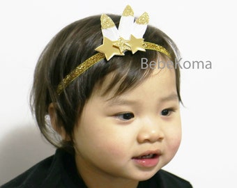 Star headband, newborn star headband, Glitter star, feather headband, Glitter star hair clip, Glitter star headband, baby Star crown