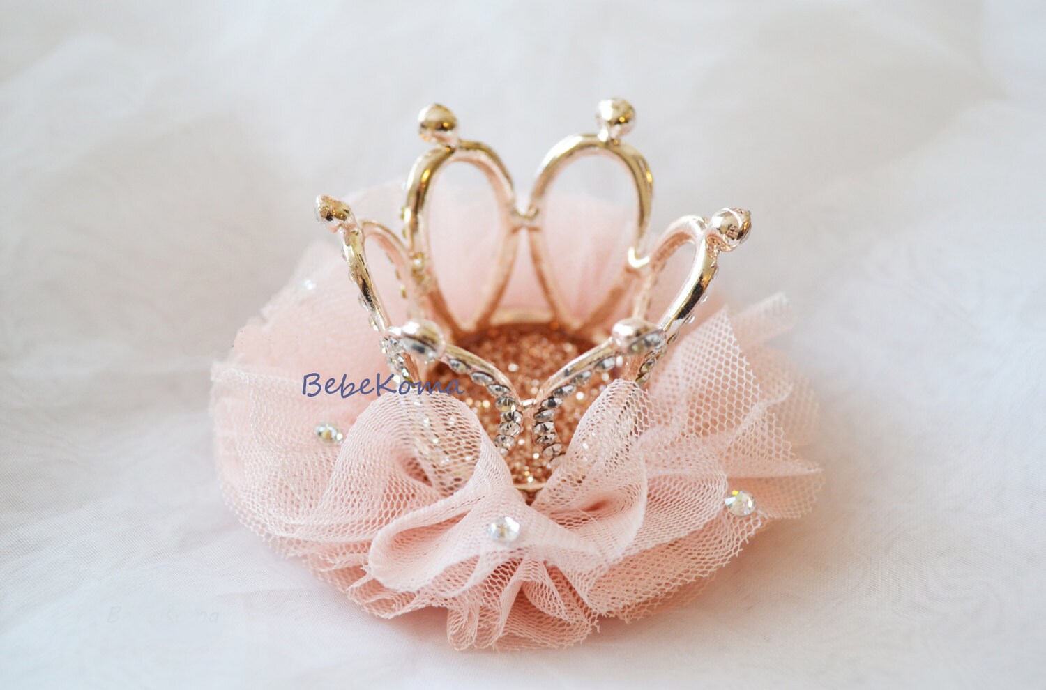 Crown hair clip Baby crown hair clip crystal crown bridal Etsy