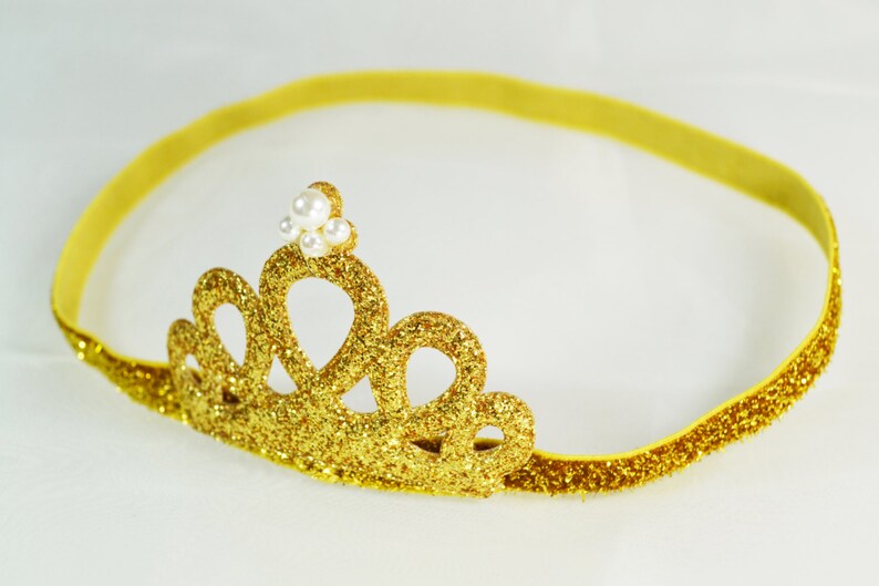 Princess tiara headband glitter crown headband princess Etsy