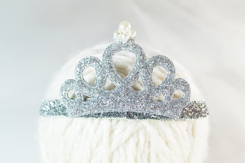 Princess tiara headband glitter crown headband princess Etsy