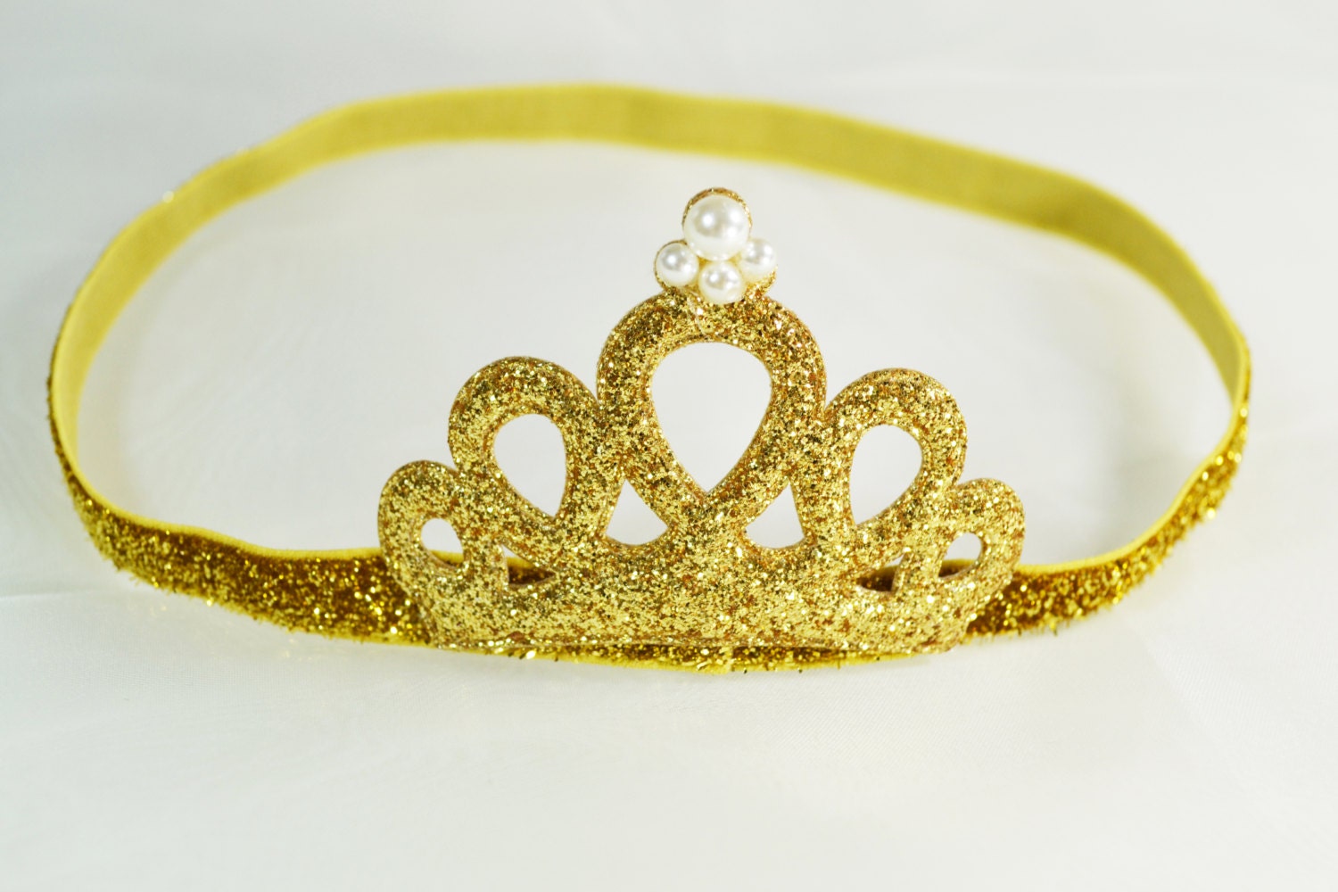 Princess tiara headband glitter crown headband princess Etsy