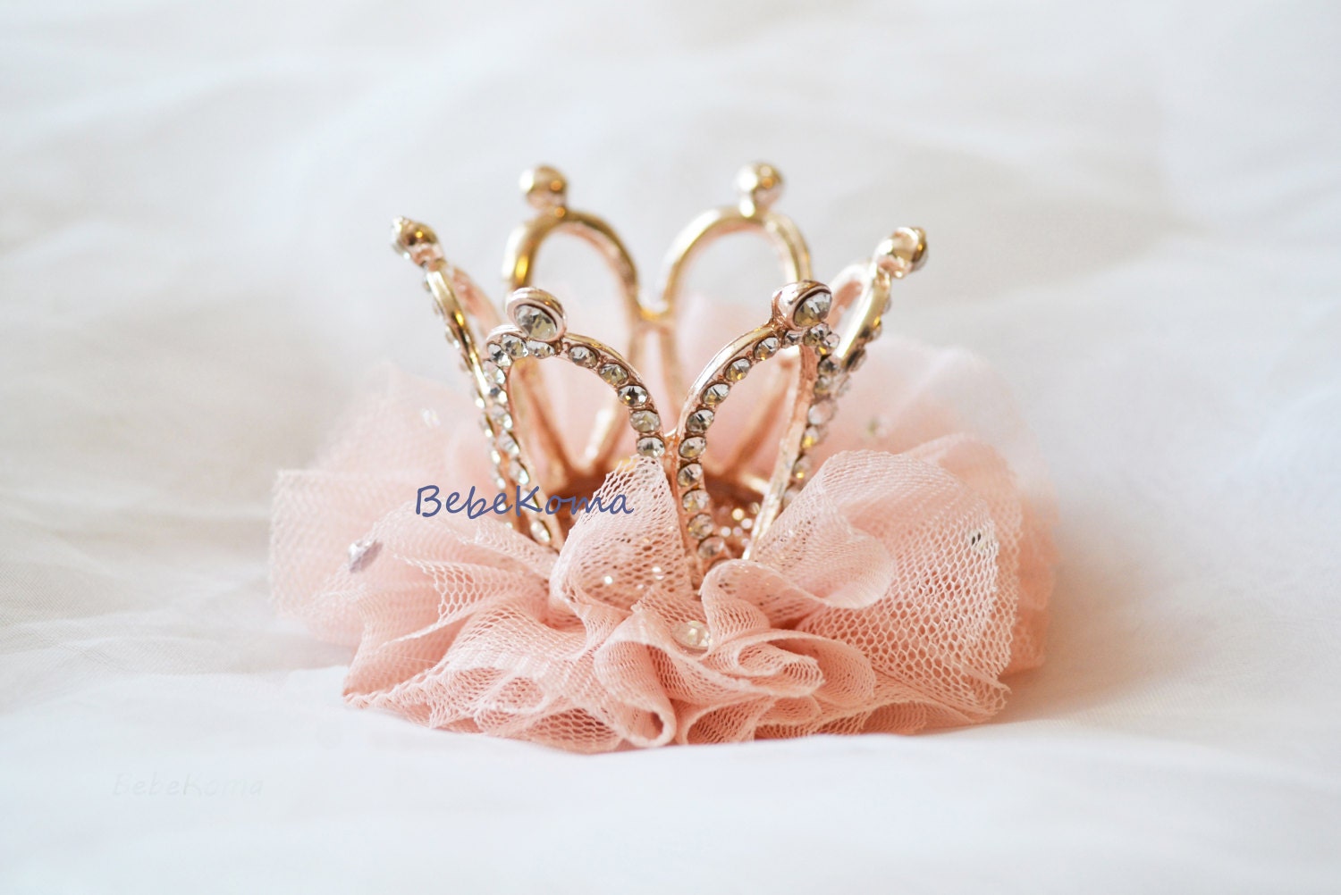 Crown hair clip, Baby crown hair clip, crystal crown, bridal shower, …