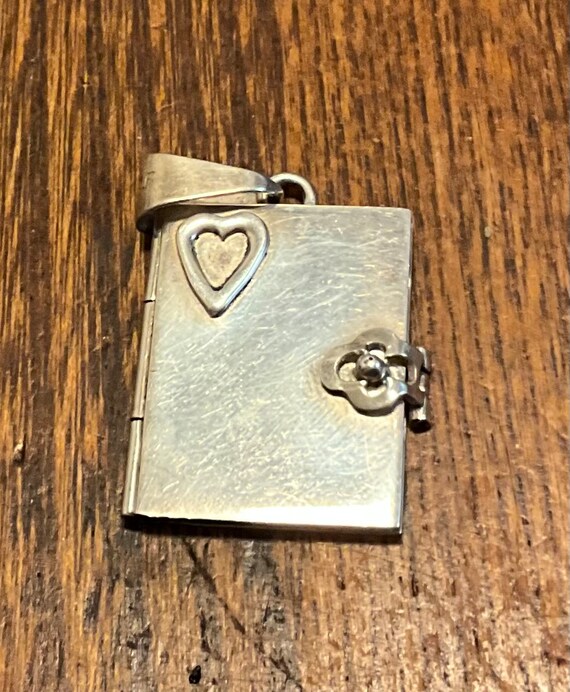 vintage book locket Gem