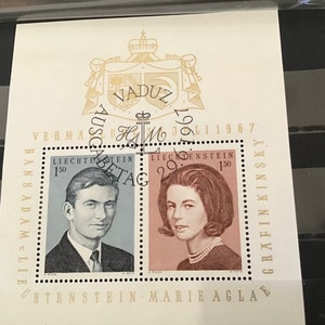 Liechtenstein collectible stamps from 1989