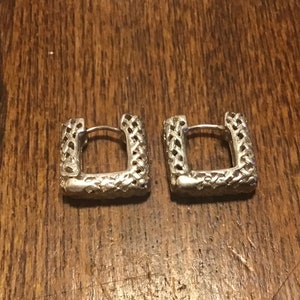Sterling huggy style earrings
