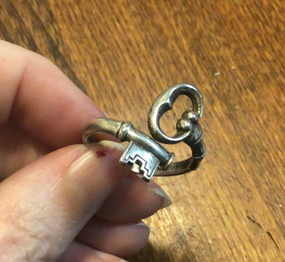 Sterling Avon Key Ring Size 9 Etsy