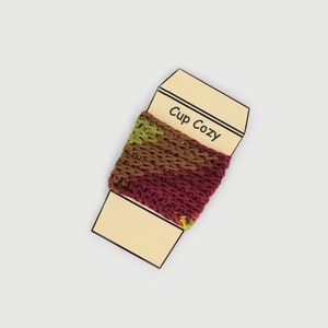 Cup Cozy / eco friendly knit cup cozy, ceramic cup cozy sleeve, coffee or tea crochet cozy, cotton cup cozy