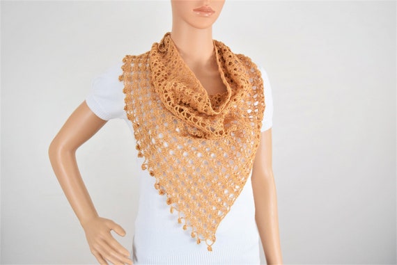 Golden scarf online new arrivals
