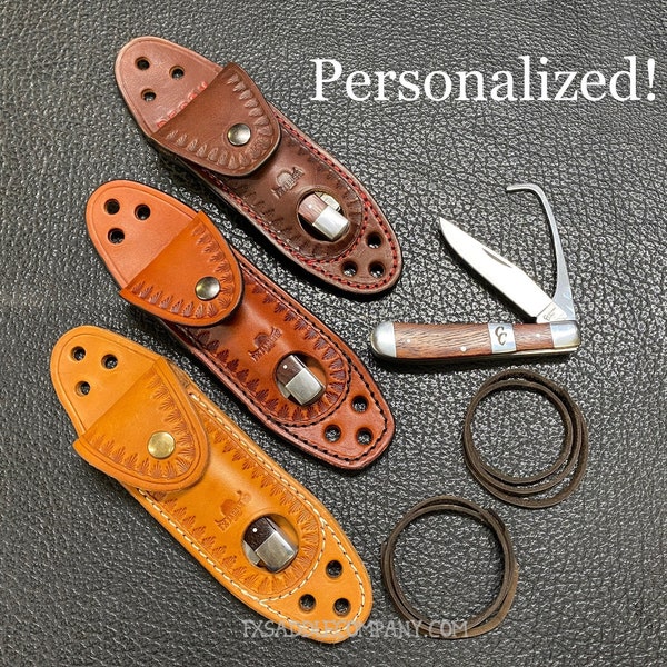 INDIVIDUELL! - Reitermesser mit Scheide / Etui / Holster – Hufkratzer