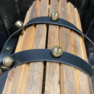 64” Long Strap of Brass Sleigh Bells